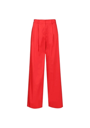 Al Duca D’Aosta 1902 cotton palazzo pants - Red