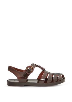 Gucci Double G rubber sandals - White