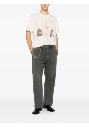 Enfants Riches Déprimés distressed graphic-print T-shirt - Neutrals