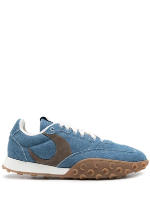 Marine Serre Moon laser denim sneakers - Blue