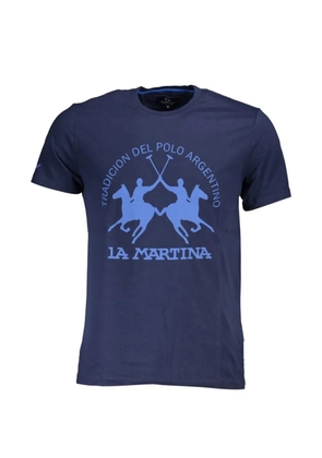 La Martina logo-print T-shirt - Blue