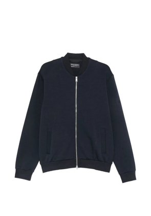 Marc O'Polo ribbed-trim zip-up sweatshirt - Blue