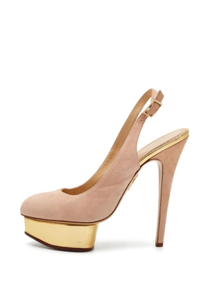 Charlotte Olympia Dolly platform pumps - Neutrals