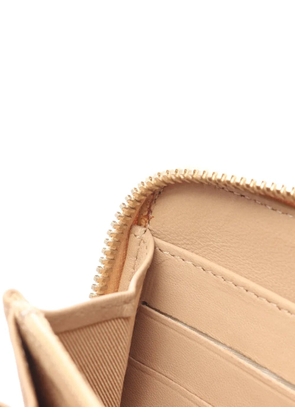 CHANEL Pre-Owned 2013-2014 diamond-quilted wallet - Neutrals