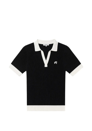Malbon Golf Melany ribbed-knit short-sleeve T-shirt - Black