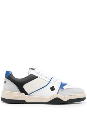 DSQUARED2 Spider leather low-top sneakers - White