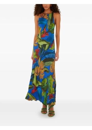 FARM Rio tropical-print maxi dress - Blue