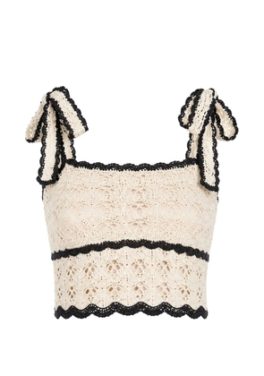 ZIMMERMANN Aster crochet top - Neutrals