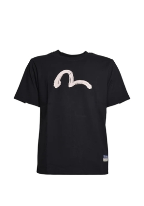 EVISU Seagull-print T-shirt - Black