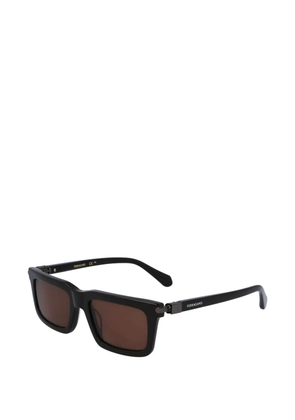 Ferragamo Eyewear rectangle-frame sunglasses - Black