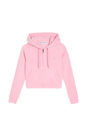 Juicy Couture Diamanté velour hoodie - Pink