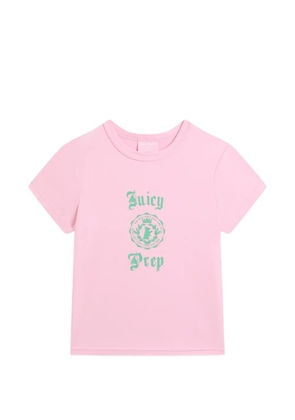 Juicy Couture logo-print argyle-pattern pajama set - Pink
