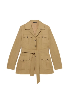 Brooks Brothers belted safari jacket - Neutrals