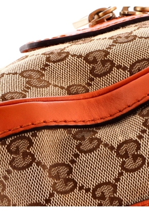 Gucci Pre-Owned Vintage Web Boston Bag GG Canvas Small satchel - Brown