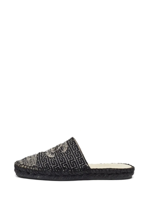 CHANEL Pre-Owned CC tweed flat mules - Black