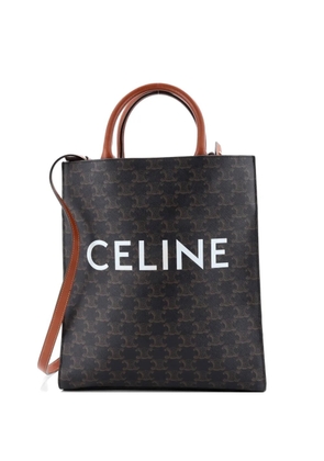 Celine Pre-Owned Vertical Cabas Triomphe Coated Canvas Small tote bag - Brown