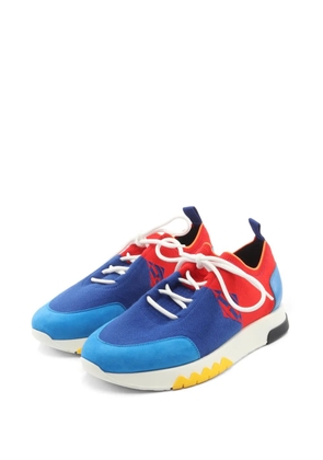 Hermès Pre-Owned 2010s Exploit knit sneakers - Blue