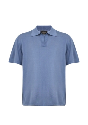 Brioni piqué polo shirt - Blue