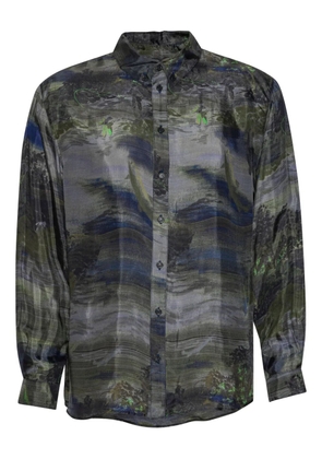 Henrik Vibskov Block long-sleeves shirt - Green