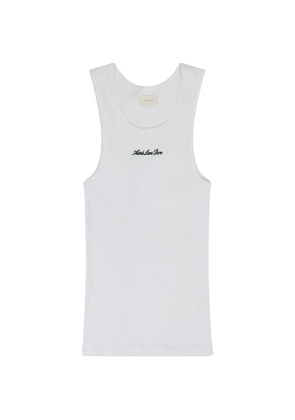 Aimé Leon Dore embroidered-logo tank top - White