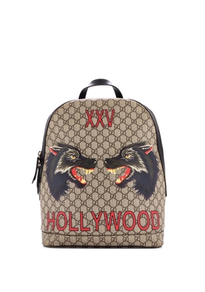 Gucci Pre-Owned Zip Around Printed GG Coated Canvas Medium backpack - Brown