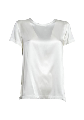 SOLOTRE satin-finish T-shirt - White