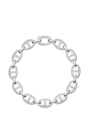 APM Monaco Maille Marine pavé-set bracelet - Silver