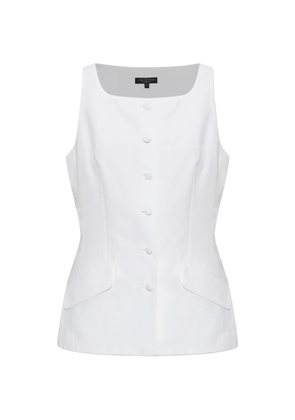 rag & bone button-up sleeveless jacket - White