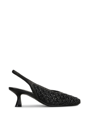 Marc Ellis woven slingback pumps - Black