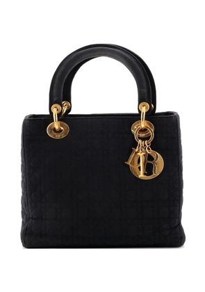 Christian Dior Pre-Owned Vintage Lady Dior Bag Cannage Quilt Nylon Medium satchel - Black