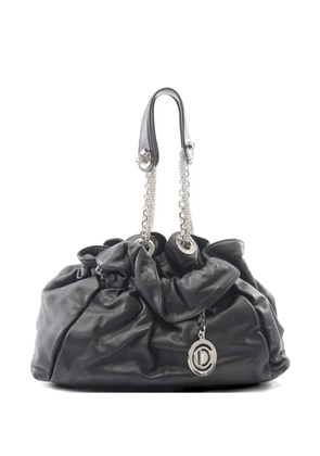Christian Dior Pre-Owned 2010s Lutrant chain bucket bag - Black