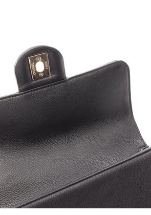 CHANEL Pre-Owned 2017-2018 mini Studded Flap shoulder bag - Black