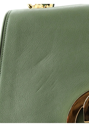 Gucci Pre-Owned Web Blondie Flap Bag Leather Medium shoulder bag - Green