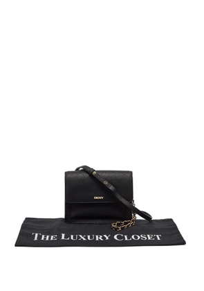 DKNY Saffiano flap shoulder bag - Black