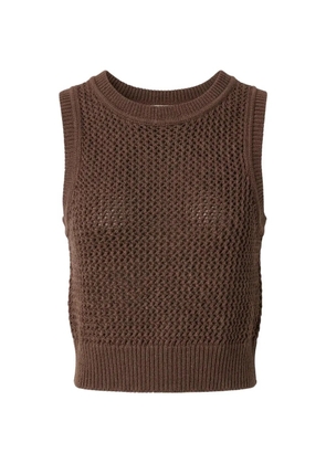 Toccin Andy open-knit sleeveless top - Brown