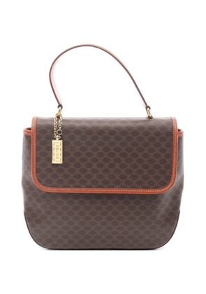 Celine Pre-Owned 2000s Macadam charm-detail handbag - Brown