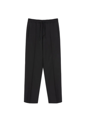 Valentino Garavani wool pants with VLogo embroidery - Black