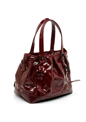 Burberry Pre-Owned Lowry quilted tote bag - Red