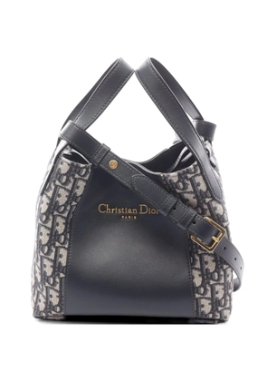 Christian Dior Pre-Owned 2010s Oblique jacquard bucket bag - Blue
