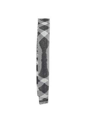 Missoni Pre-Owned diamond-pattern Lurex-knit scarf - Grey