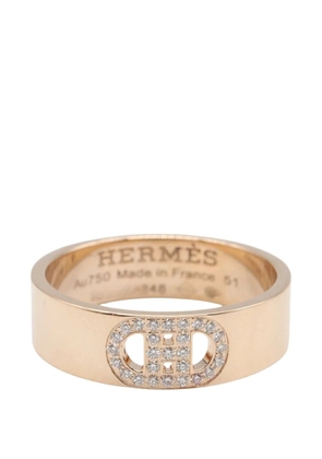 Hermès Pre-Owned 2010s H d’Ancre diamond ring - Pink