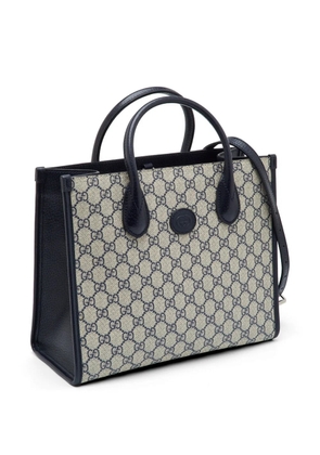 Gucci Pre-Owned GG Supreme leather-trim tote bag - Neutrals