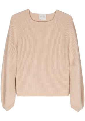 Forte Forte boat-neck ribbed jumper - Neutrals