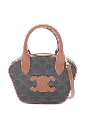 Celine Pre-Owned 2010s Mini Bowling Triomphe handbag - Brown