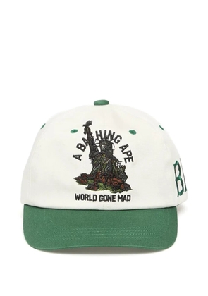 A BATHING APE® A Bathing Ape graphic cotton cap - Green