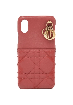 Christian Dior Pre-Owned Lady Dior Cannage phone case - Red