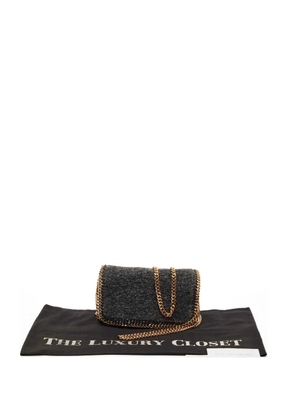 Stella McCartney Pre-Owned Falabella shearling shoulder bag - Grey