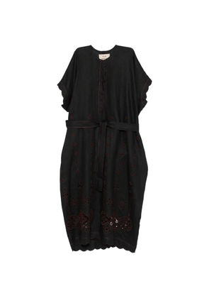 Vita Kin Sweet Jane embroidered midi dress - Black