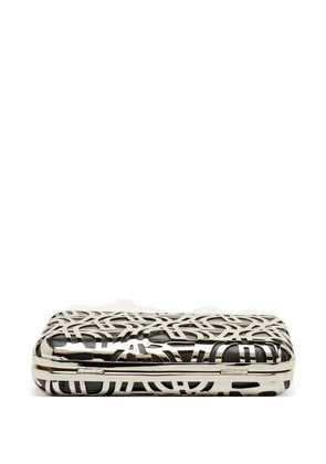 Aigner Vintage Tesora cut-out clutch bag - Silver