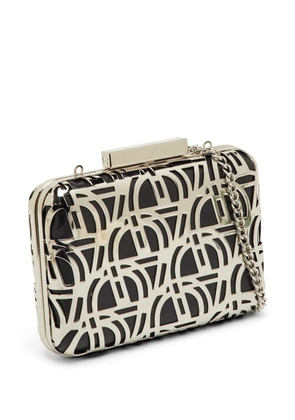 Aigner Vintage Tesora cut-out clutch bag - Silver